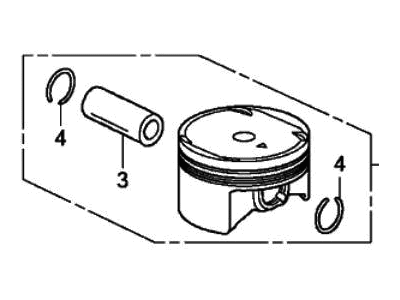 2020 Honda Civic Pistons - 13020-5PA-A10