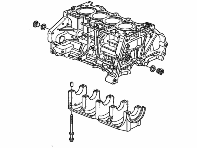 2010 Honda Civic Engine Block - 11000-RMX-810