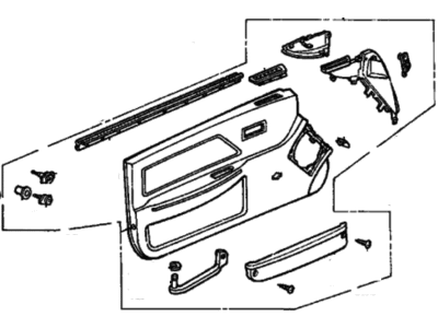 1988 Honda Civic Door Trim Panel - 83500-SH3-A01ZC