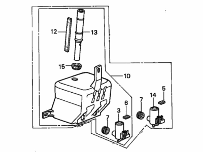 1987 Honda Accord Washer Reservoir - 76801-SE4-A02
