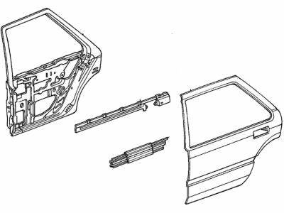 1987 Honda Accord Door Panel - 67550-SE3-A00ZZ