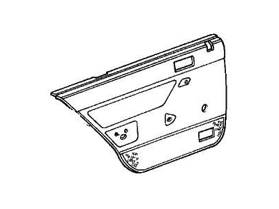 1989 Honda Accord Door Trim Panel - 83702-SE3-A01ZA