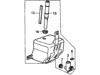 1987 Honda Accord Washer Reservoir - 76801-SE0-D01