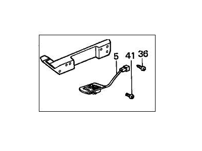 1987 Honda Accord Armrest - 83591-SE0-A30ZC