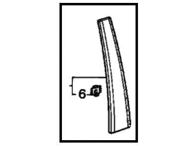 1989 Honda Accord Door Moldings - 72470-SE3-023