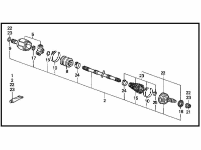 Honda 44011-SE0-920 Driveshaft Set, Driver Side