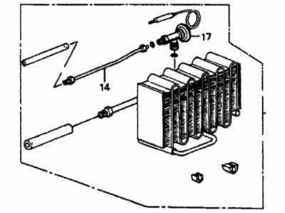 1989 Honda Accord Evaporator - 80210-SE0-A01