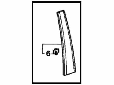 1989 Honda Accord Door Moldings - 72430-SE5-A00