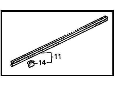 1987 Honda Accord Door Seal - 72335-SE0-003