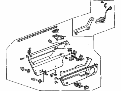 1989 Honda Accord Door Trim Panel - 83500-SE5-A10ZA