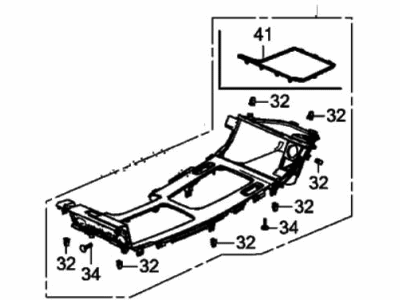 Honda Accord Hybrid Center Console Base - 77297-T3V-A12ZA