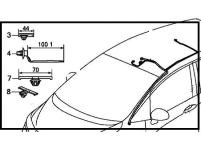 2020 Honda Fit Sunroof Cable - 32159-T5R-AA0