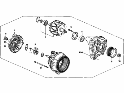 Honda 31100-PGK-A03 Alternator Assembly (Csc09) (Denso)