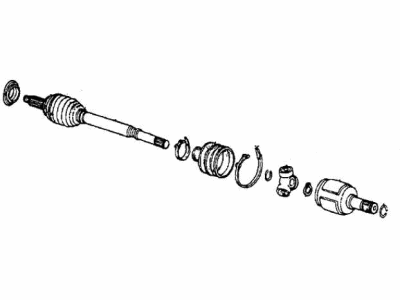 Honda CRX Axle Shaft - 44010-SB2-961