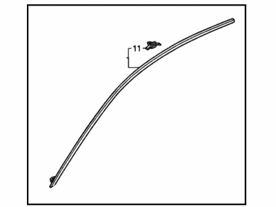 1995 Honda Accord Door Moldings - 72460-SV2-003