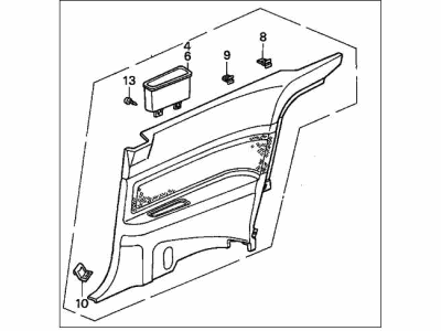 1997 Honda Accord Door Trim Panel - 83730-SV2-A32ZB