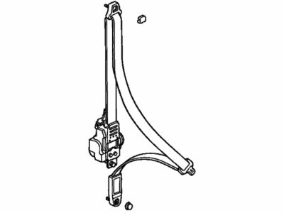Honda 04814-SV2-A06ZA Outer Set, Right Front Seat Belt (Jade Green)