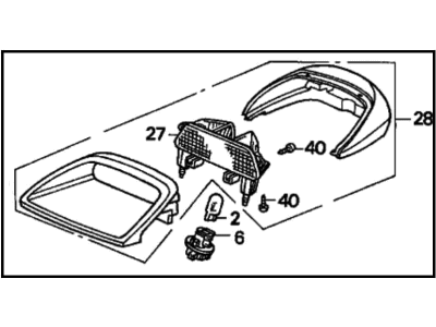 1996 Honda Accord Brake Light - 34270-SV2-A01ZA