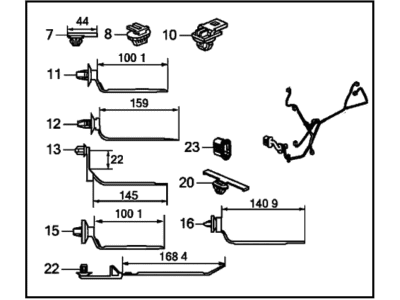 Honda 32752-TEG-A11 WIRE HARNESS, PASSENGER DOOR