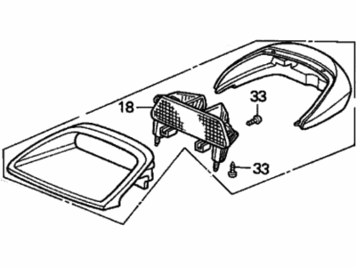 1996 Honda Accord Brake Light - 34274-SV4-A01ZB