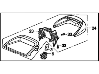 1996 Honda Accord Brake Light - 34270-SV4-A01ZK