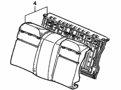 Honda 82122-SV4-A01 Pad, Rear Seat-Back Molding