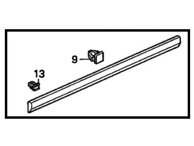 1995 Honda Accord Door Moldings - 75302-SV4-V51ZA