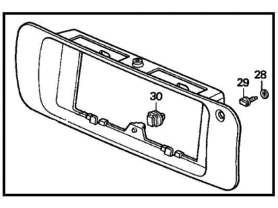 1995 Honda Accord License Plate - 74890-SV4-A00ZA