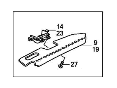 Honda 83502-SYE-A41ZA Armrest, Right Front Door Lining (Indigo Black)