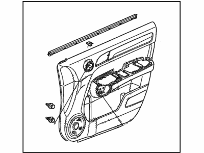 Honda CR-V Door Trim Panel - 83501-SWA-A01ZE