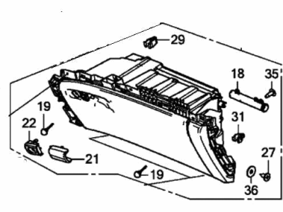 2020 Honda Passport Glove Box - 77500-TG7-A04ZB