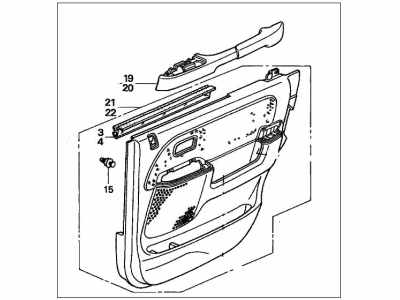 Honda CR-V Door Trim Panel - 83733-SCA-A01ZB