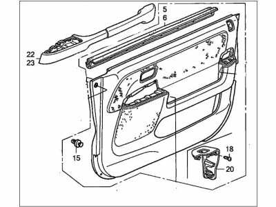 Honda CR-V Door Trim Panel - 83583-SCA-A41ZA