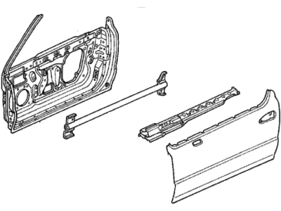 1995 Honda Del Sol Door Panel - 67010-SR2-010ZZ