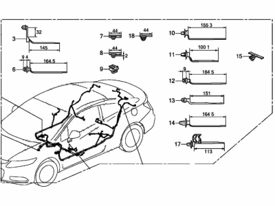 Honda 32107-TS8-A53 Wire Harness, Floor