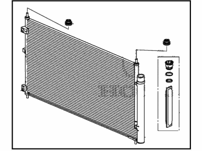 Honda Clarity Plug-In Hybrid A/C Condenser - 80110-TRW-A02