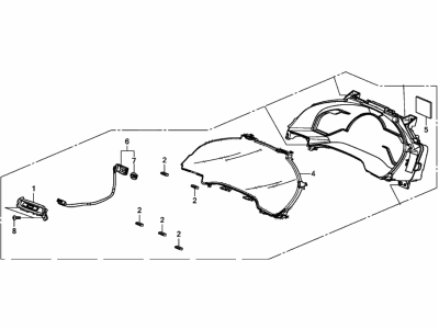 Honda Clarity Plug-In Hybrid Instrument Cluster - 78100-TRW-A03