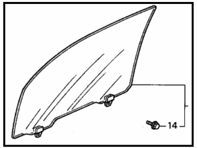 Honda Odyssey Auto Glass - 73300-SX0-J11