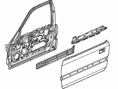 1991 Honda Accord Door Panel - 67010-SM4-A11ZZ