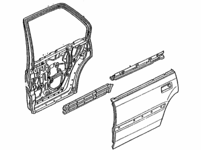 1992 Honda Accord Door Panel - 67510-SM5-A01ZZ