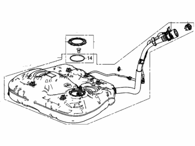 2021 Honda Odyssey Fuel Tank - 17044-THR-A05