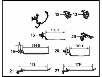 Honda 32753-THR-A10 Wire Harness, R. RR. Door