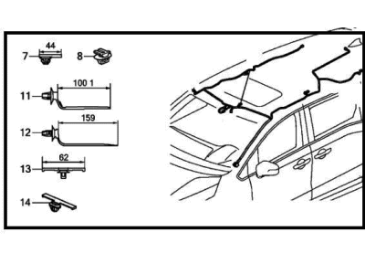 Honda Sunroof Cable - 32155-THR-A62