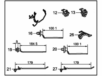 Honda 32754-THR-A10 Wire Harness, L. RR. Door