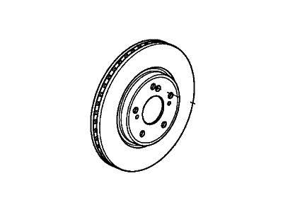 2021 Honda CR-V Hybrid Brake Disc - 45251-TLA-A50