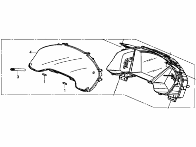 2020 Honda CR-V Hybrid Instrument Cluster - 78100-TPG-A21