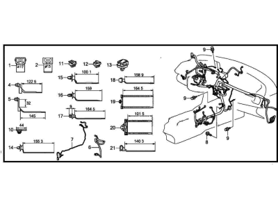 Honda 32117-TEG-A41 WIRE HARNESS, INSTRUMENT