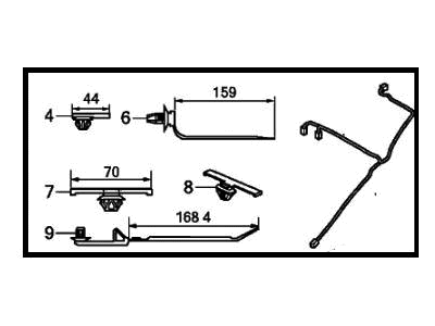 Honda Civic Sunroof Cable - 32155-TBA-A11