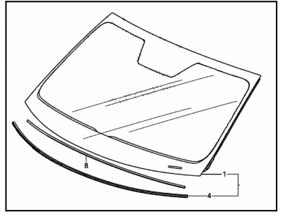 Honda Windshield - 73111-T6Z-A31