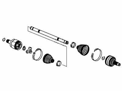 2021 Honda Ridgeline Axle Shaft - 44306-T6Z-A21